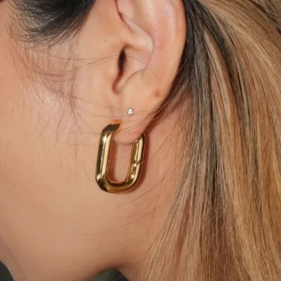 Miramira New York Lexington oval hoops. NWOT. - Picture 3 of 12